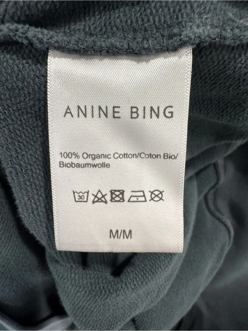 Anine Bing Charcoal Gray Vintage Graphic Crewneck - Picture 4 of 4